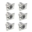 bnafes XLR 3-Pin Female Jack Socket Audio Speaker Panel Mount Connector Adapter for Microphone 6-Pack