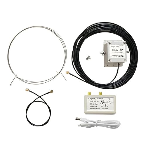 Upgrade Version Loop Antenna MLA-30+ Plus 0.5-30MHz Rainproof Ring Active Receive Antenna Low Noise Medium Short Wave