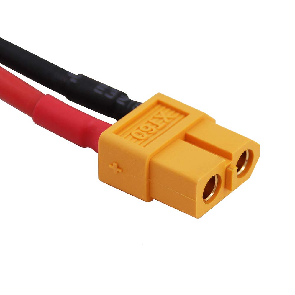 OliRC 2pcs XT60 M to XT60 FM Adapter Extension Female Male for RC Battery 14awg 30cm(C152-2)