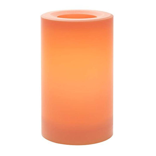 Sterno Home CGT20305SC Indoor/Outdoor Plastic Pillar Candle with 5-Hour Timer, 3 5-Inch, Sunrise