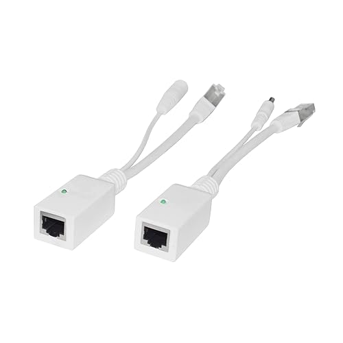 Premiertek PT-POE-GSPK GIGABIT PASSIVE POE INJECTOR AND SPLITTER KIT 9/48V White