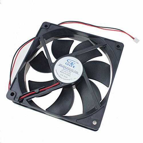 GDSTIME 2-Pack Dual Ball Bearing 24V 120mm x 25mm 5 inch Brushless DC Cooling Fan
