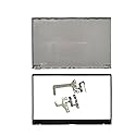 Laptop LCD Top Back Cover (Silver) & Front Bezel Cover Case Compatible for Asus X512 X512D X512FA X512DA X512UA X512UB F512D V5000F with Hinges