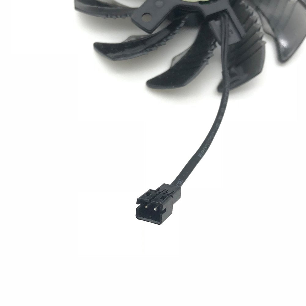 2pcs/lot T128010SM 75mm DC 12V 0.20A Graphics Card Fan Replacement for GIGABYTE Video Cards Cooling (1pcs (2pin))