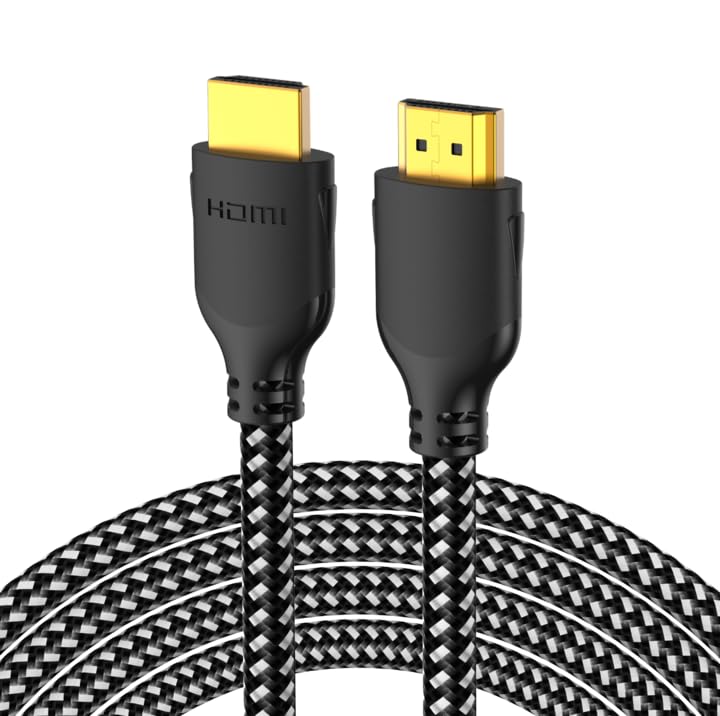 Mindful Design 4K HDMI Cable 10 ft | High Speed HDMI Cables, Braided Nylon & Gold Connectors, 4K @ 60Hz, Ultra HD, 2K, 1080P, ARC & CL3 Rated |