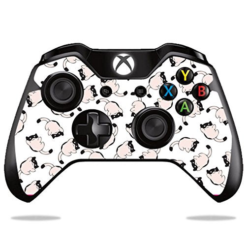 MightySkins Skin Compatible with Microsoft Xbox One or One S Controller - Raining Cats | Protective, Durable, and Unique Vinyl Wrap Cover | Easy