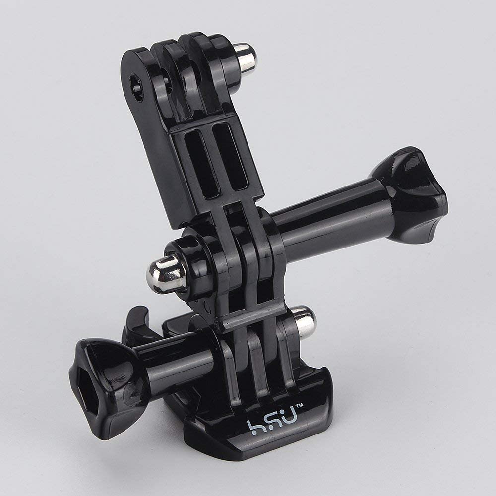 HSU Adjust Arm Straight Joints Mount, Long and Short Same Direction Straight Joints Mount for GoPro Hero 13 12 11 10 9 8 7 6 5 4 3 3+ 2 1, AKASO
