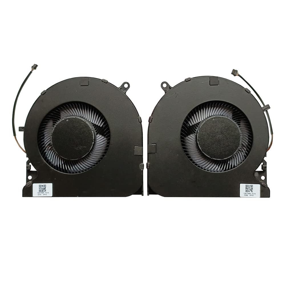 (1 Pair) New CPU GPU Cooling Fan Intended for Razer Blade 15 Advanced (Mid 2021) RZ09-0409 RZ09-0409BE RZ09-0409CE RZ09-0409AE Series Laptop DC5V FPG1