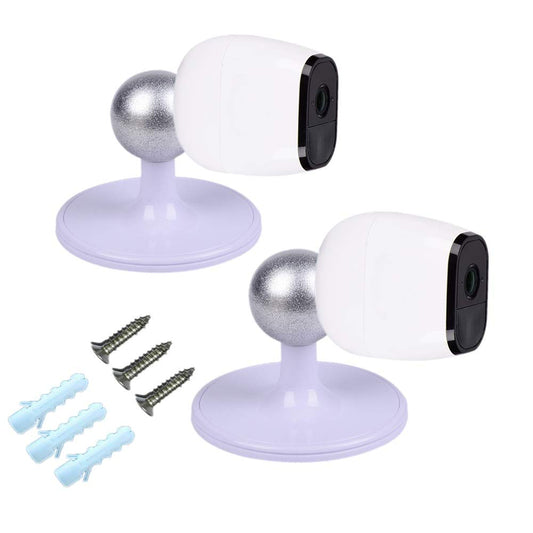 Haoyou Table Ceiling Mounts Compatible with Magnetic Arlo/Arlo Pro/Arlo Pro 2 Camera and SimpliSafe Outdoor Security Camera (2 Pack White)