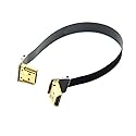 JSER FPV HDMI Type A Male to HDMI Male HDTV FPC Flat Cable Dual Up Angled 90 Degree 50cm