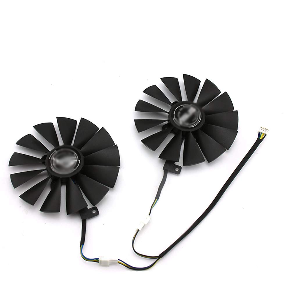 T129215SM 95mm Cooler Fan for ASUS Strix RX 470 580 570 GTX 1050Ti 1070Ti 1080Ti Gaming Video Card Cooling Fan (2 Pcs)