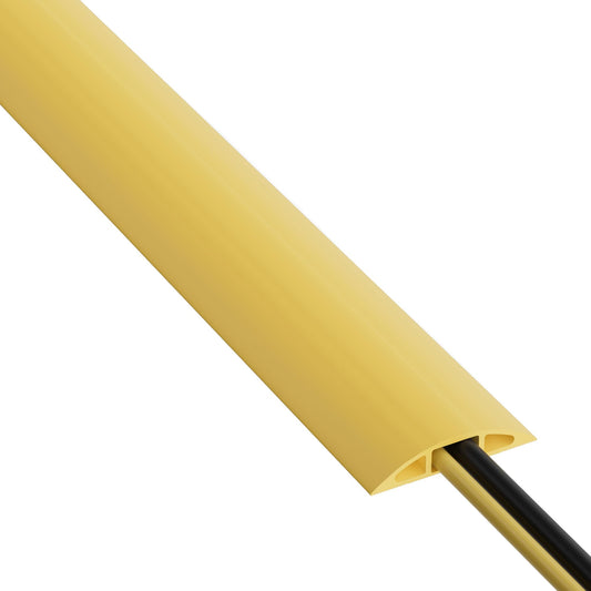 D-Line 6ft Floor Cord Cover, Floor Cable Protector, Extension Cord Cover, Protect Wires & Prevent Cable Trips, Cable Management Solution - Cord Cavity