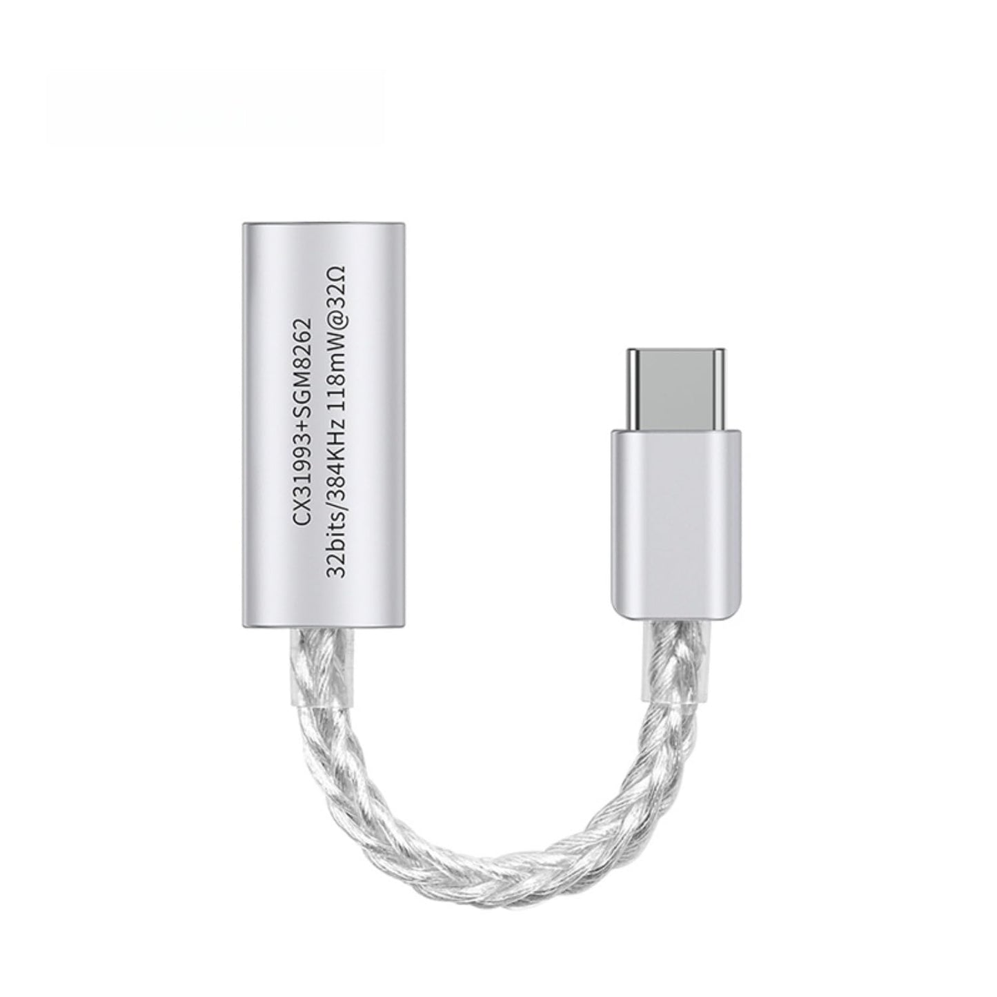 JCALLY JM7 MAX USB-C to 3.5mm Headphone DAC Amplifier CX31993 + SGM8262, Type-C to 3.5mm Digital Audio Decoding for iPhone, Samsung Galaxy, iPad