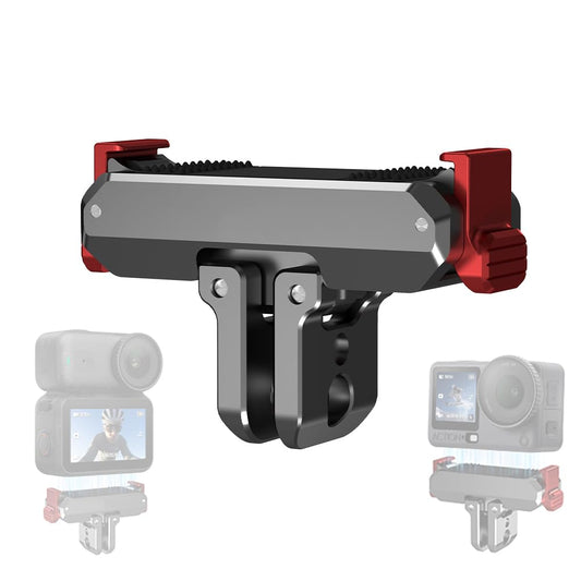 Action 6 Adapter Mount, Aluminum Alloy Quick Release Magnetic for DJI Osmo Nano, Foldable Magnetic Expansion Latch Mount for Go Pro & 1/4" Screw