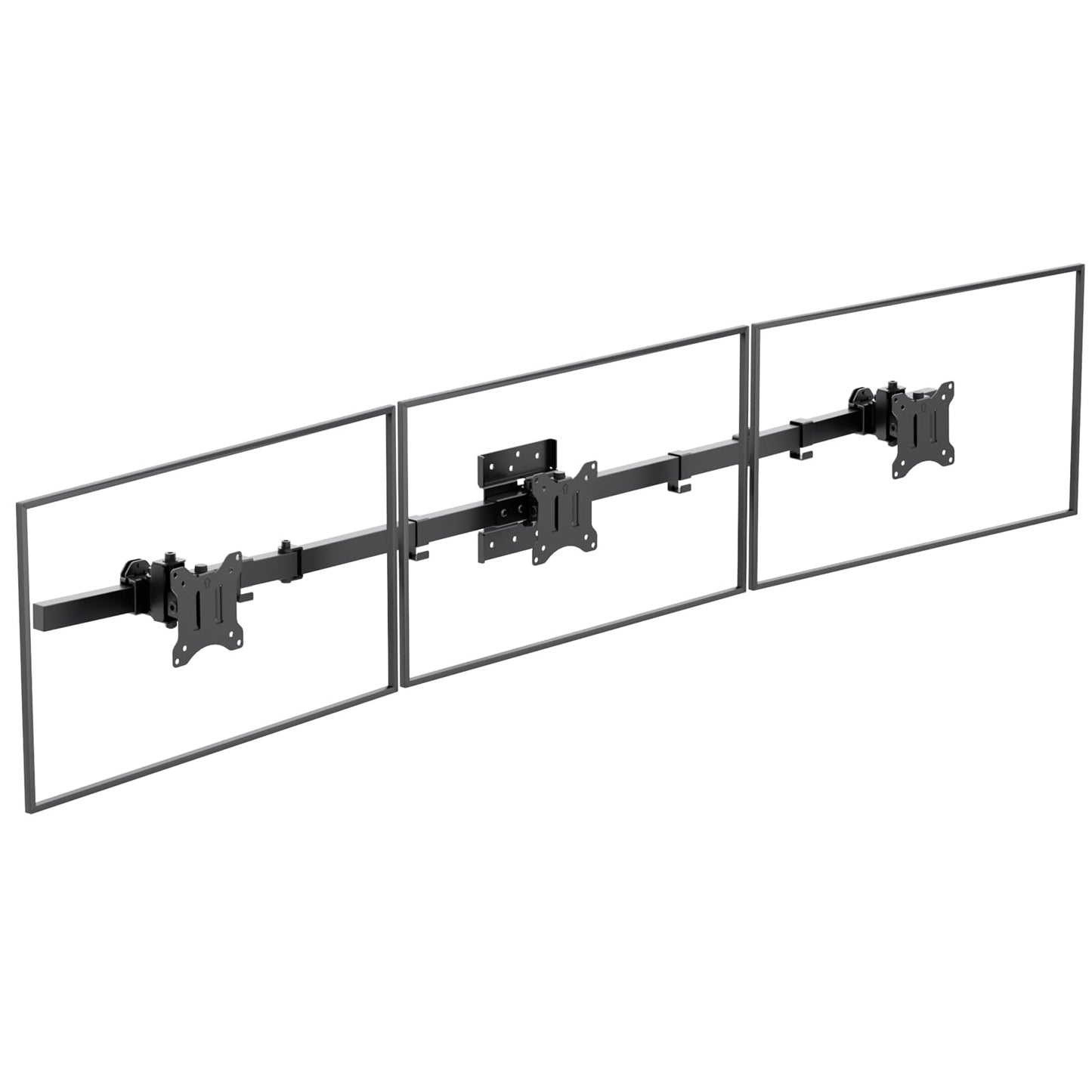 WALI Triple Monitor Wall Mount for 17 to 32 Inch, Computer Monitor Arm for 3 Screens, Swivel Tilt Wall Mount with Mounting Holes 75x75/100x100mm, Per