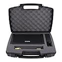 CASEMATIX Travel Case Compatible with Epson WF-100 and WF-110 Wireless Mobile Printer, Ink Cartridges, Power Adapter, Cables