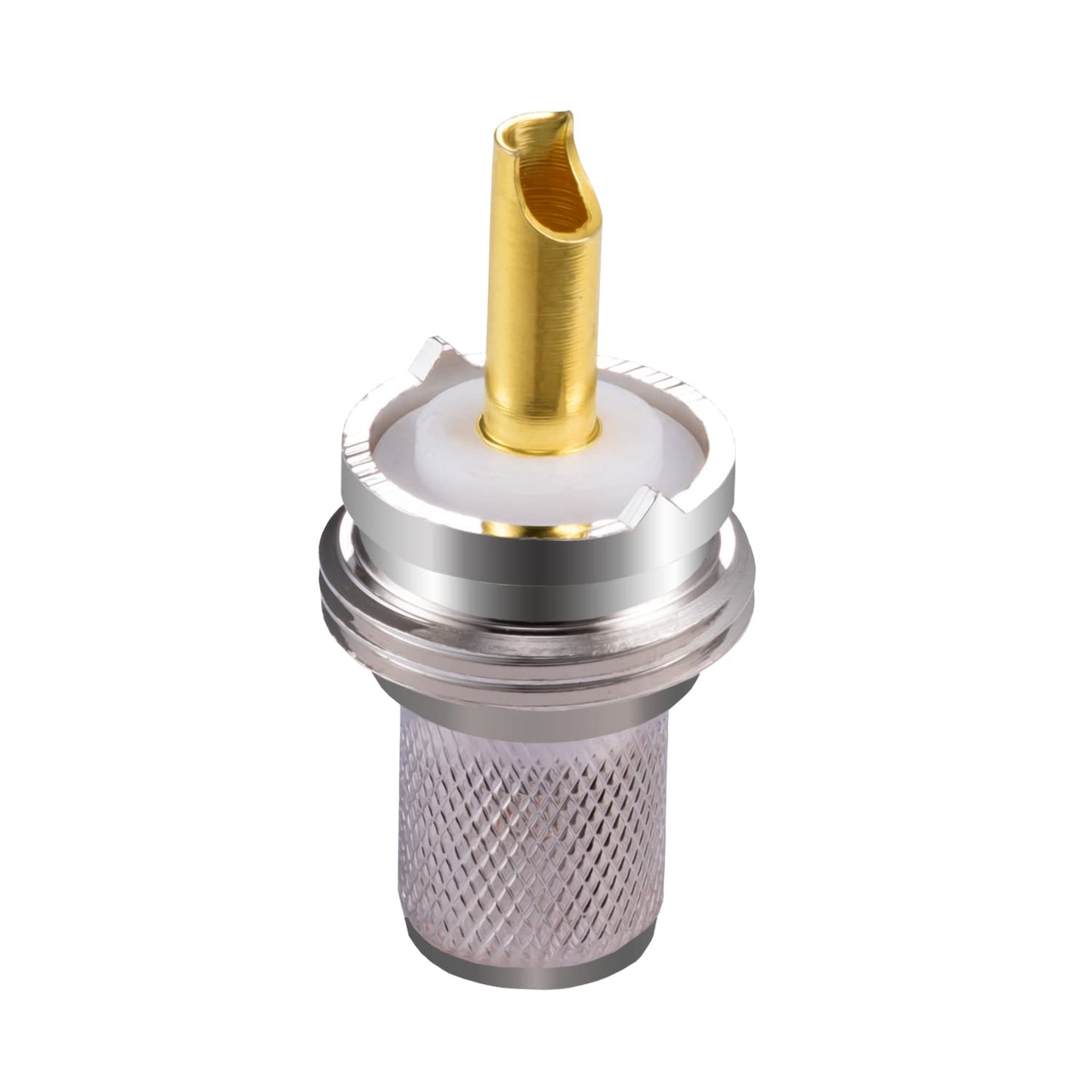 POBADY 5PCS PL-259 UHF Male Connectors 50 Ohm PL259 Male Plug Crimp RF Coax Connector Adapter for RG-213 VLMR-400 RG8 RG59 Low Loss Coax Cable