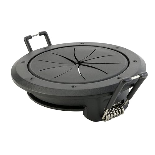 Construct Pro Speedy Spring-Lock Cable Pass Through Port, 2 inch Inner Diameter, Black CON6061SPZ