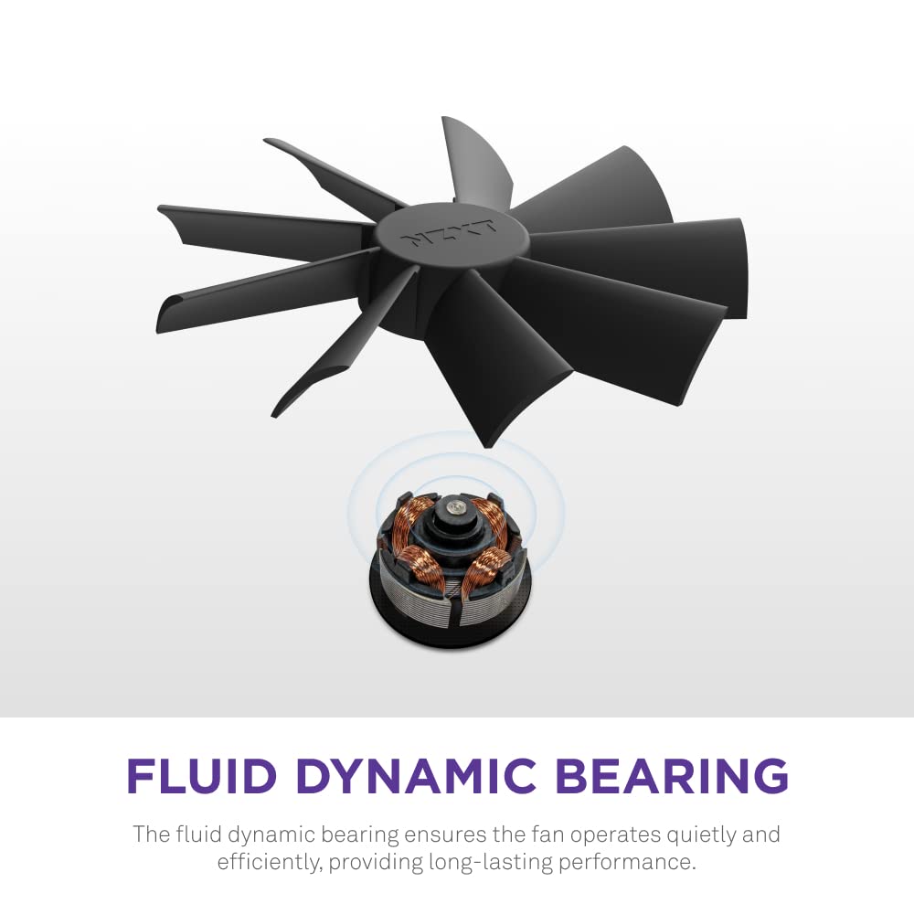 NZXT F120 RGB Duo - 120mm Dual-Sided RGB PC Case Fan - Black