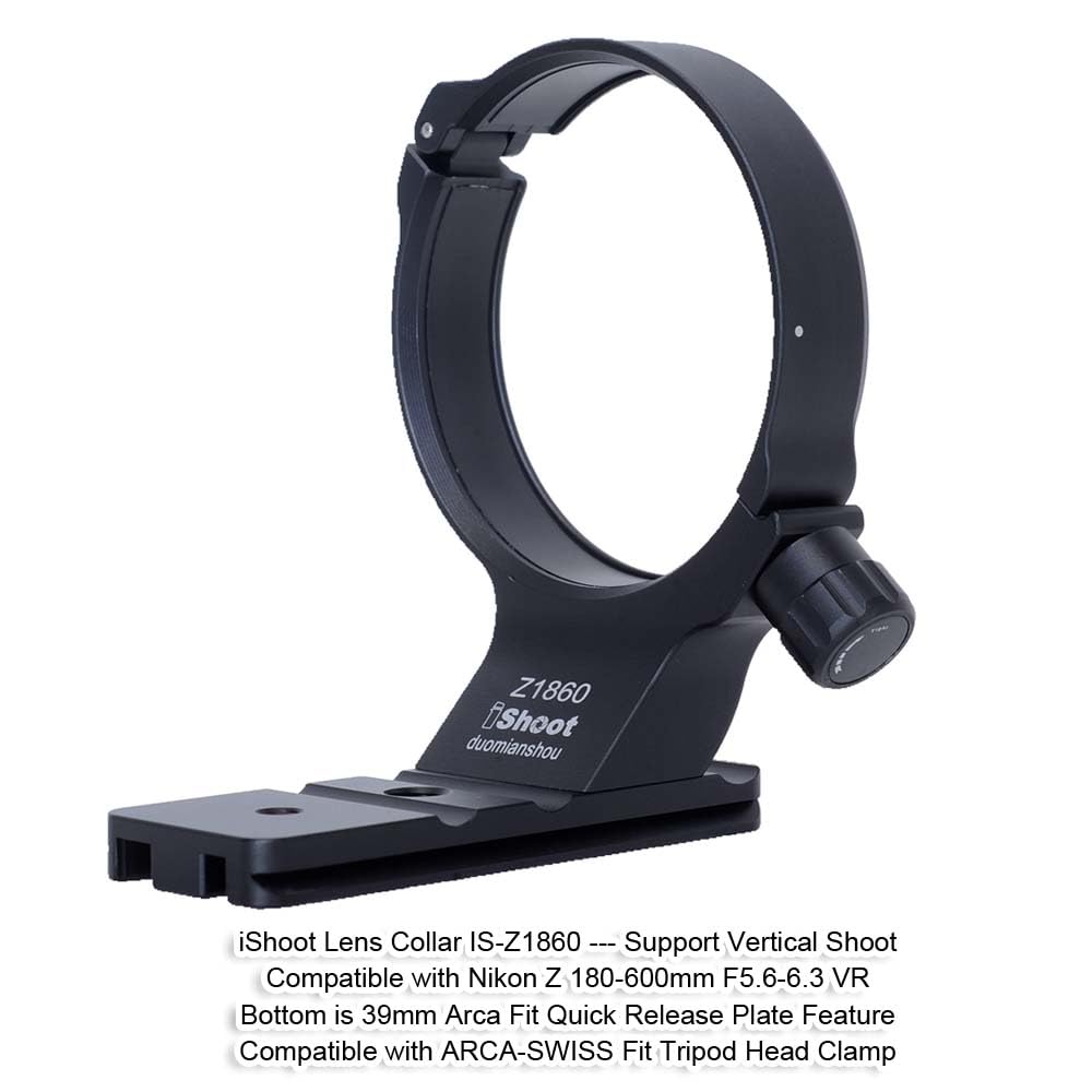 duomianshou Tripod Mount Ring Lens Collar Compatible with Nikon Nikkor Z 180-600mm F5.6-6.3 VR, Lens Support Holder Bracket Bottom Arca-Swiss Fit