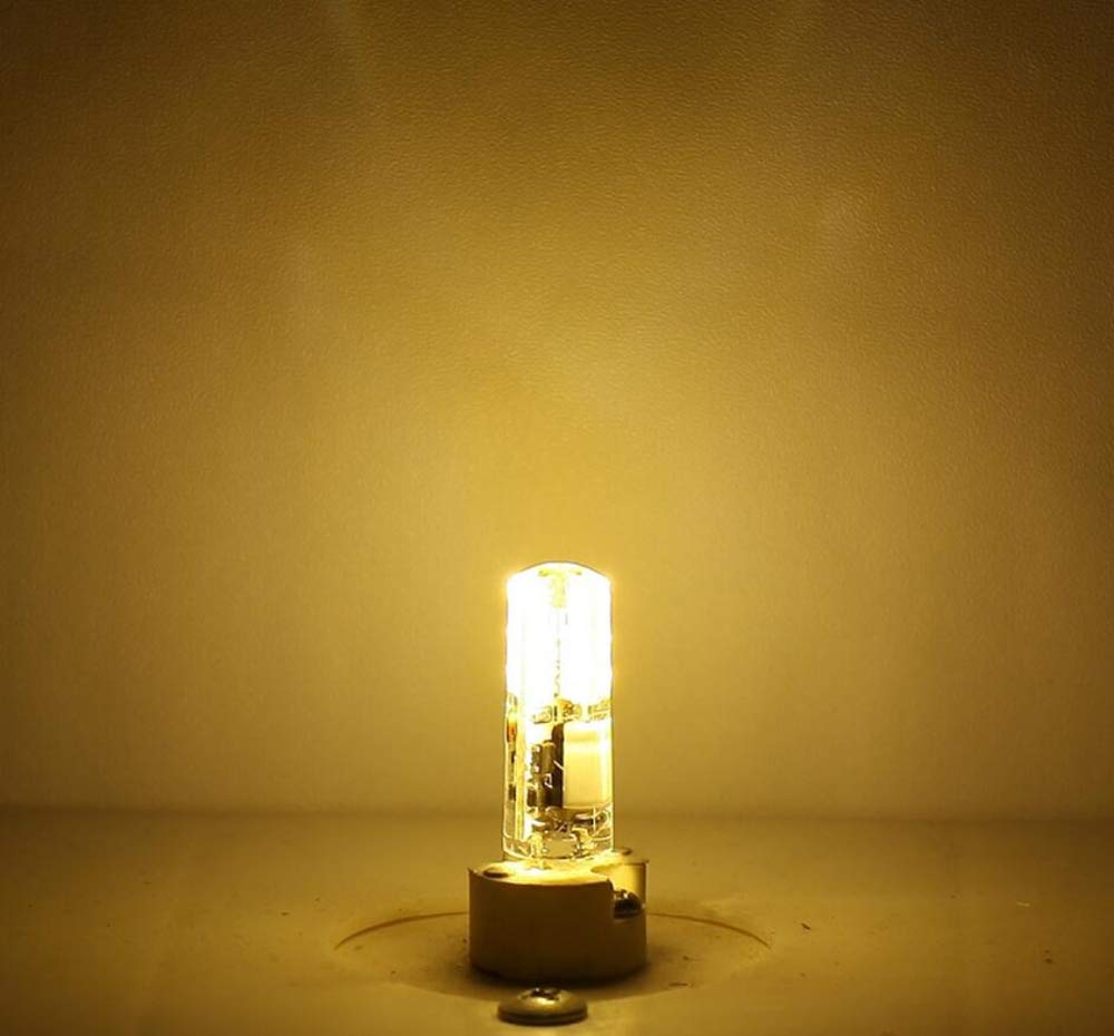 G4 LED Light Bulbs G4 Bi-Pin Base 1.5W (Equivalent to 20W Halogen Bulb) AC/DC 12V Warm White 3000K LED Bulbs for Landscape Ceiling Under Counter Puck