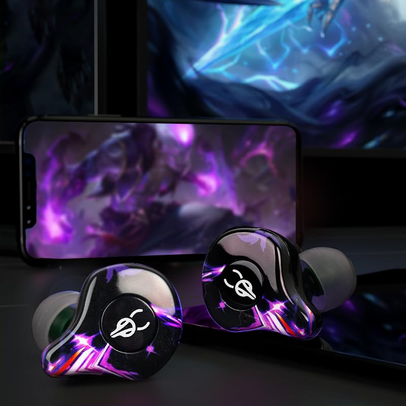 ICESOMNUS Sabbat G12 Elite TWS Wireless Bluetooth 5.4 Earbuds Gaming Music Noise Reduction in-Ear Headphones with Mic 6D Soundscape Charging Case…
