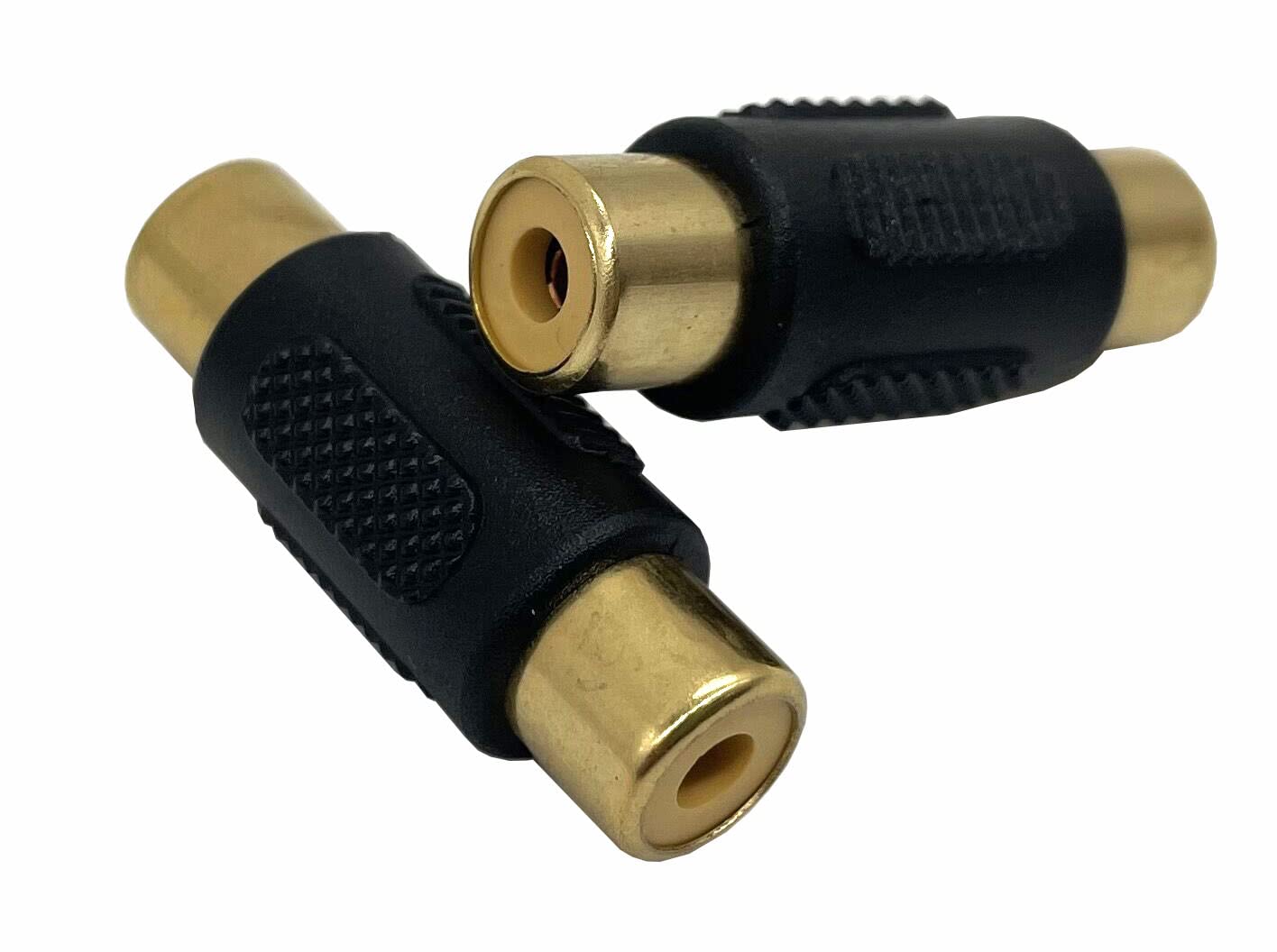 10 Pack RCA Female to Female Coupler, Dafensoy Gold Plated RCA Audio Video Adapter, for Audio, Video, Phono, Subwoofer etc