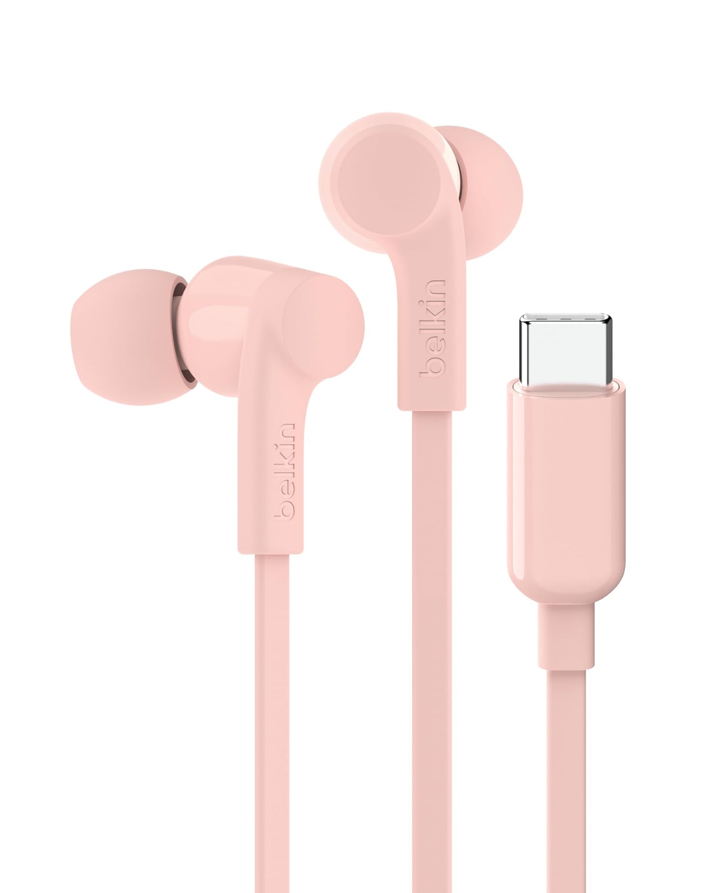 Belkin USB-C Wired Earbuds, Adjustable Volume Limiter, IPX5
