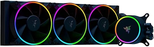 Razer Hanbo Chroma RGB All in One Liquid Cooler aRGB Pump Cap: AIO Design - Quiet, Powerful aRGB Fans - PWM Fan Controller Support - Intel LGA 115X
