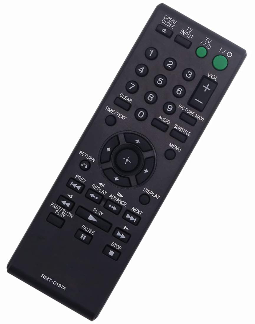 RMT-D197A Remote Control Replacement for Sony DVD Player
