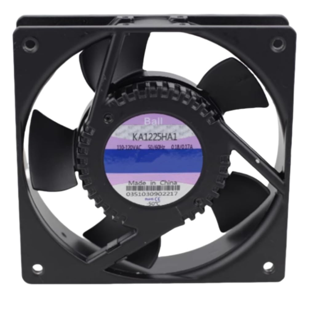 KA1225HA1 AC 110/120V 0.18/0.17A 13/11W 2100/2200RPM 120X120X25MM Cooling Fan