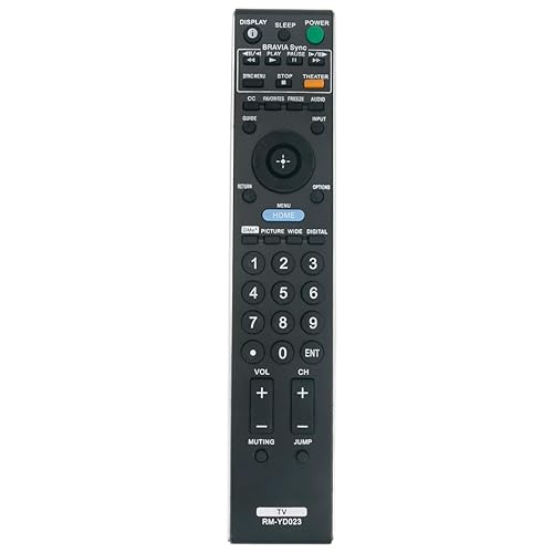 RM-YD023 Replaced Remote fit for Sony TV KDL-40W4100 KDL-42V4100 KDL-46W4100 KDL-52W4100 KDL-40V4150 KDL-32XBR6 KDL-37XBR6 KDL-40V4100 KDL-46V4100
