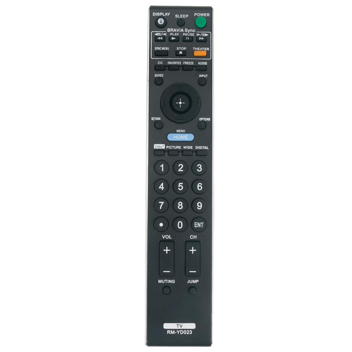 RM-YD023 Replaced Remote fit for Sony TV KDL-40W4100 KDL-42V4100 KDL-46W4100 KDL-52W4100 KDL-40V4150 KDL-32XBR6 KDL-37XBR6 KDL-40V4100 KDL-46V4100