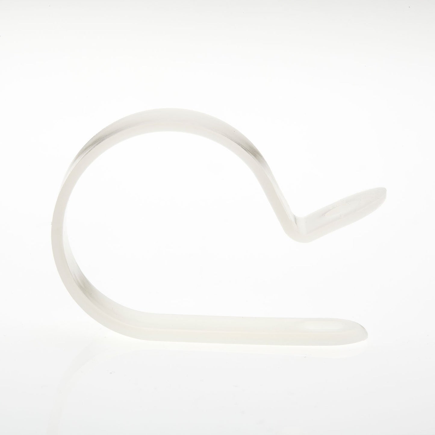 100 Pack R-Type Cable Clamp 1/2" - Clear White - Wire Management - Wire Organizer - Home, Automotive, Marine, Office Wire Organizer