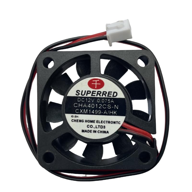 New Cooling Fan CHA4012CS-N DC12V 0.075A Two Wires Cooler 4010