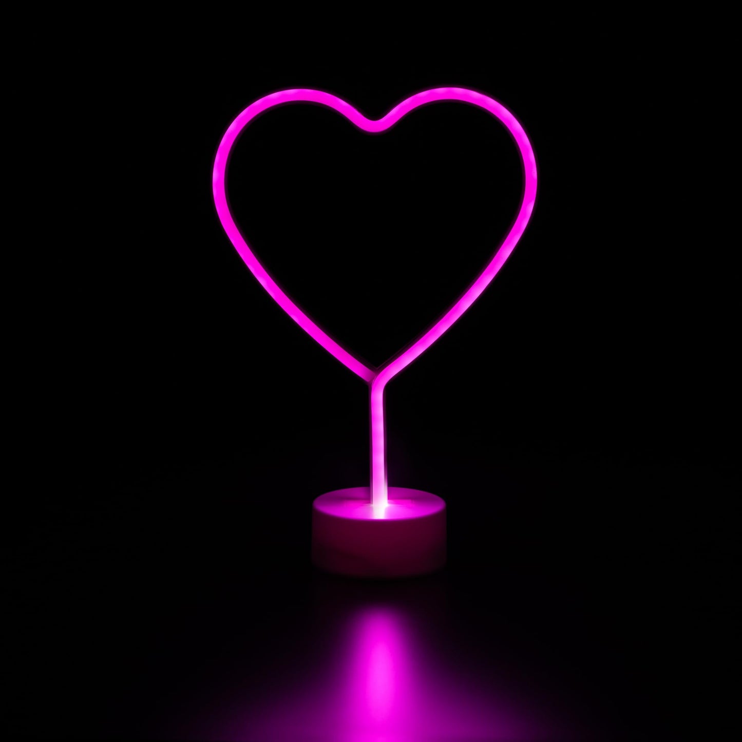 Northlight LED Heart Neon Table Light- 11.5" - Pink