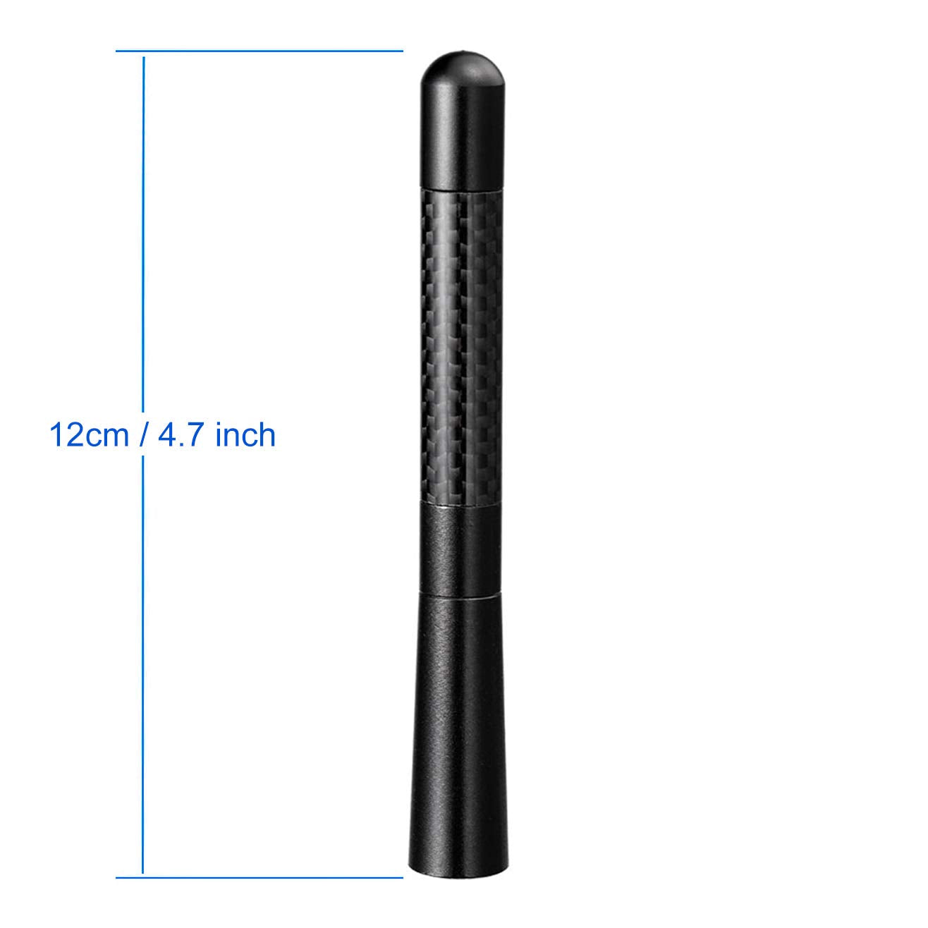 Bingfu Vehicle Roof Mount Antenna Mast 4.7 inch Carbon Fiber Car Antenna Replacement