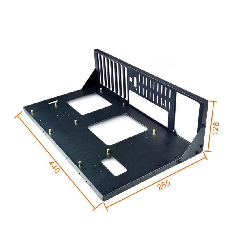 ALAMENGDA DIY Pc Test Bench, Open Chassis Case Rack for ATX/M-ATX/ITX Motherboards,Widely Body Heat Dissipation Design Open Air Pc Case, SSD