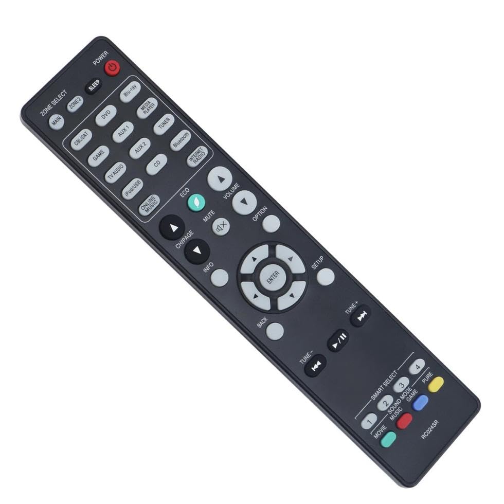 RC024SR Replacement Remote Control for Marantz AV Surround Receiver Home Theater System in Living Rooms or Rooms, No Programming or Pairing Needed