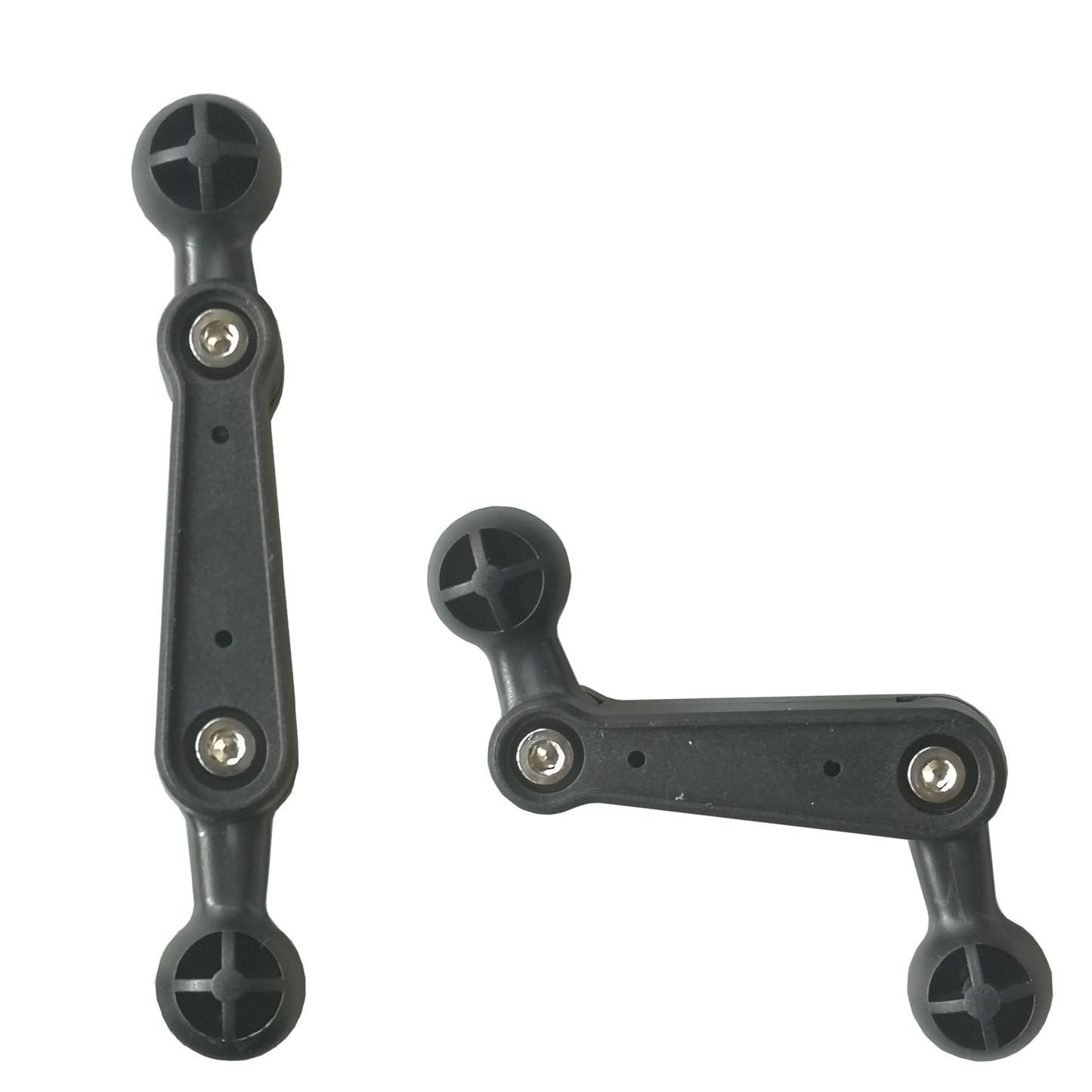 ThtRht 2 Pack 17mm Double Sided Ball Mount Arm 4'' Extension Rod Joint Connector Adapter Swirl Head for Garmin GPS Car Phone Holder Clamp Cellphone