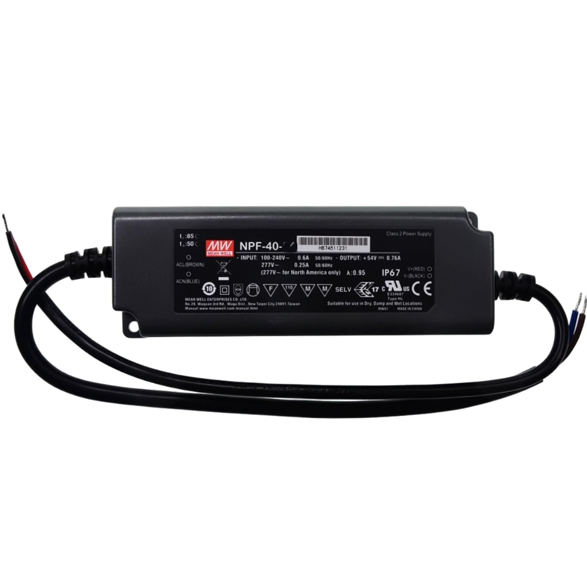 Mean Well NPF LED Driver? NPF-40D-24 40W 1.67A