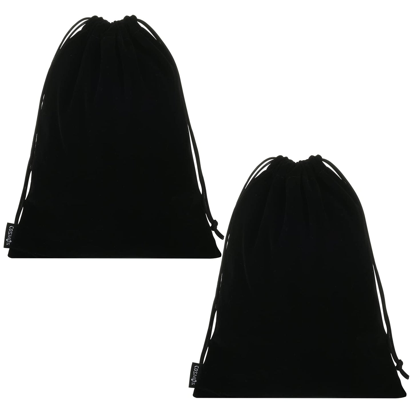 Cosmos 2 Pcs Portable Headphone Carrying Bag Travel Headset Storage Pouch Soft Drawstring Headphone Case Bag for Over-Ear Headphones Gaming Headset