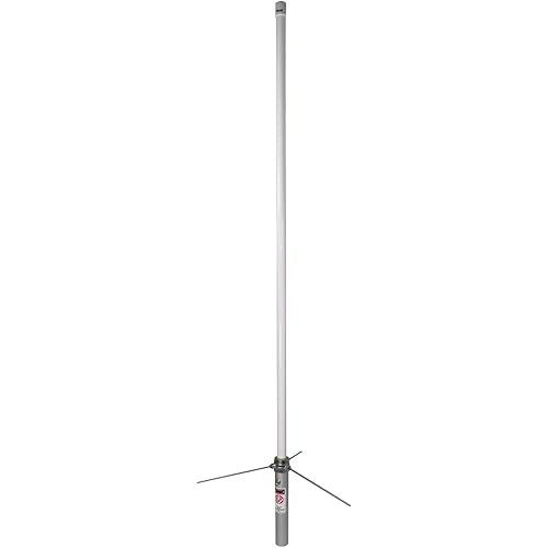 Tram® Pre-Tuned 144 MHz-148 MHz VHF/430 MHz-460 MHz UHF Amateur Dual-Band Base Antenna with White Fiberglass, 1477