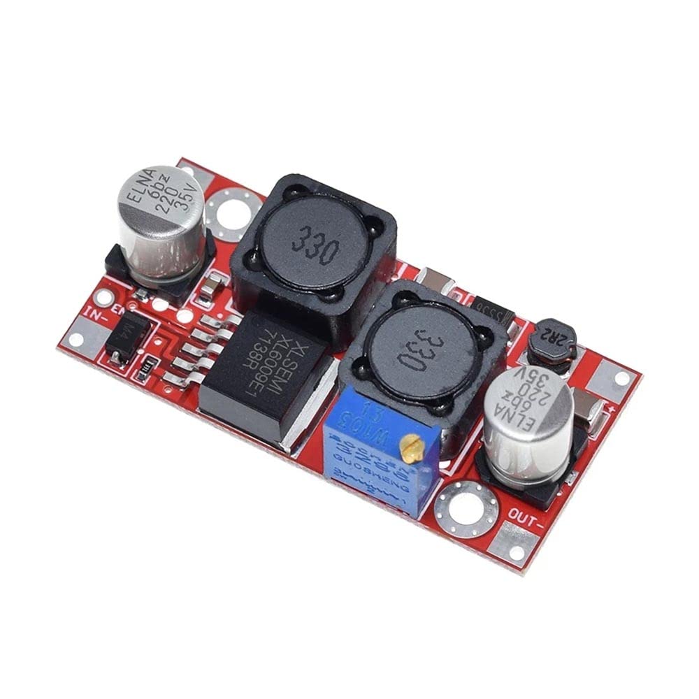Rakstore 2pcs Boost Buck DC-DC Adjustable Step Up Down Converter XL6009 Power Supply Module 20W 5-32V to 1.2-35V High Performance Low Ripple