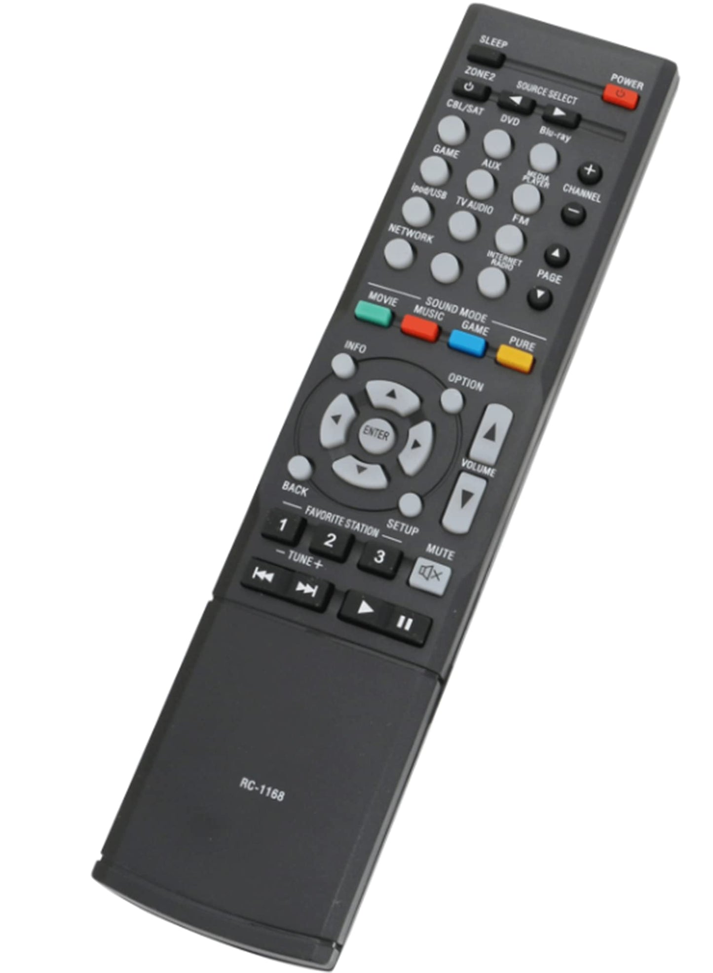 New RC-1168 RC1168 Replacement Remote Control Compatible with Denon AV Home Theater Receiver