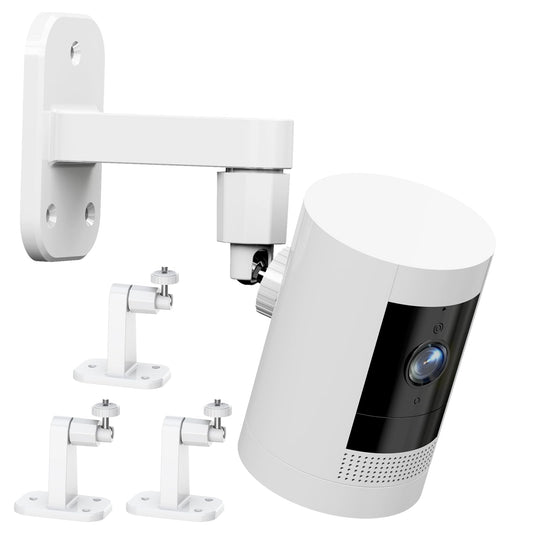 3 Pack Ring/Camera Mount: 360 Degree Adjustable Wall Mount for Stick Up Cam/Outdoor Cam Plus, 2 Ways Installation - Strong Adhesive & Screw, Fit