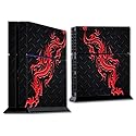 MightySkins Skin Compatible with Sony PS4 Console - Red Dragon | Protective, Durable, and Unique Vinyl Decal wrap Cover | Easy to Apply, Remove,