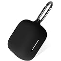Geiomoo Silicone Case for Anker Soundcore P30i, Protective Cover with Carabiner (Black)