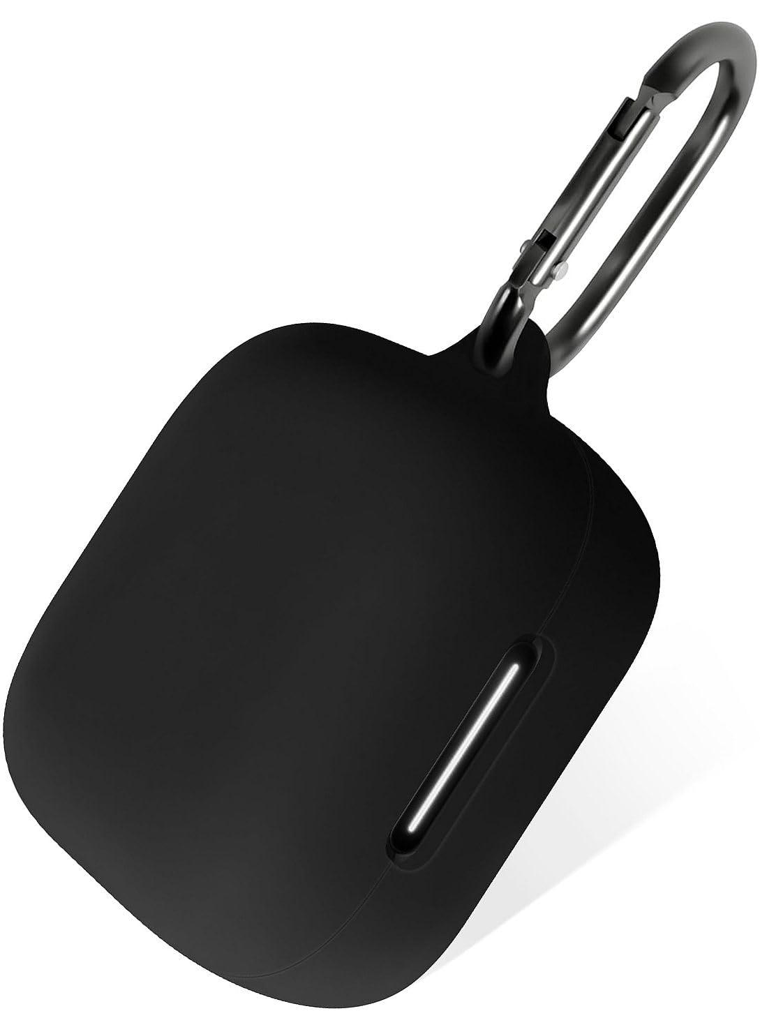 Geiomoo Silicone Case for Anker Soundcore P30i, Protective Cover with Carabiner (Black)