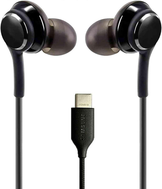 UrbanX 2021 Earbuds - AKG Designed, Braided Cable with Mic & Volume Remote, Type-C Connector for Galaxy Tab S7 & S7+
